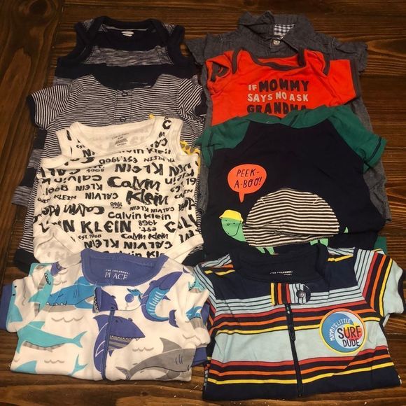 Other - 8 Baby Boy Outfits Bundle! 0-3 m and 2 3-6mo
